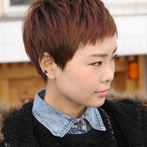 Short Boyish Asian Hairstyle For Women