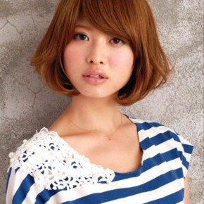 Short Brown Japanese Haircut