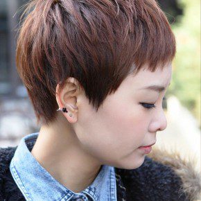 Short Layered Boyish Haircut For Women