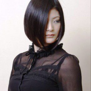 Sleek Dark Japanese Bob Hairstyle