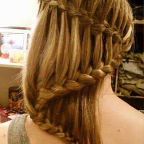 Stylish Waterfall Braid Hairstyles For Teen Girls