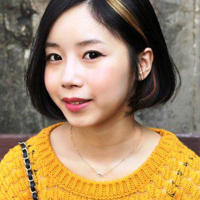 Sweet Asian A Line Bob Hairstyle For Girls