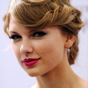 Taylor Swift Romantic Loose Wedding Bun Updo