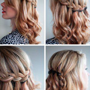 The Waterfall Braid Half Updo 2013