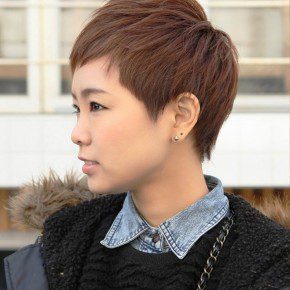 Trendy Short Layered Boyish Hair Style