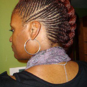 Twist Mohawk Hairstyles for Black Women