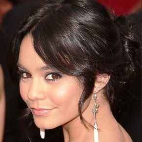 Vanessa Hudgens Twisted Bun Updo