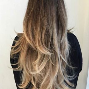 Voluminous Ombre Hair with Layers