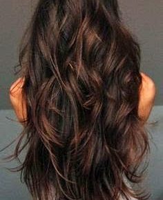 Waist-Length Brunette Hair with Textured Layers