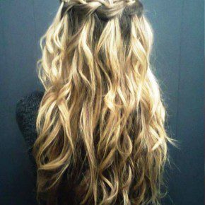 Waterfall Braid For Curly Hair