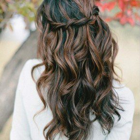 Waterfall Braid For Wavy Hair