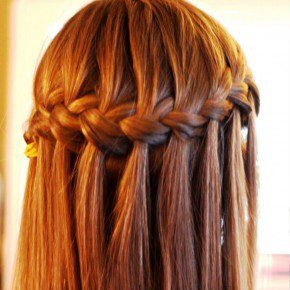 Waterfall Braid Hairstyle