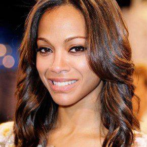 Zoe Saldana Long Wavy Hairstyles