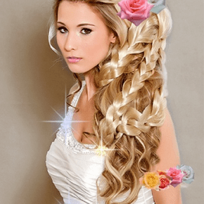 Big hair wedding hairstyle