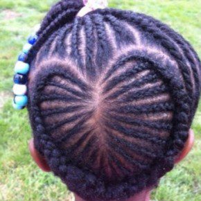 Black hair easter braids hairstyle