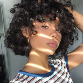 bob short curly hairstyles black hair