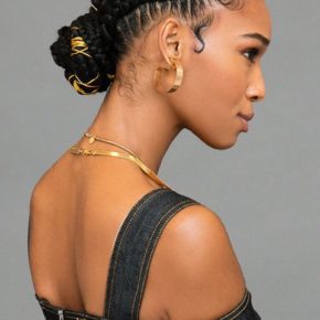 braided bun hairstyles for black hair