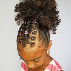 braided ponytail hairstyles for black hair little girl