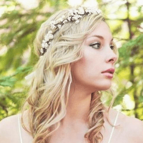 Country wedding hairstyle