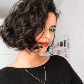 curly short bob hairstyles