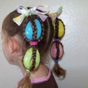 easter egg hair hairstyle girls