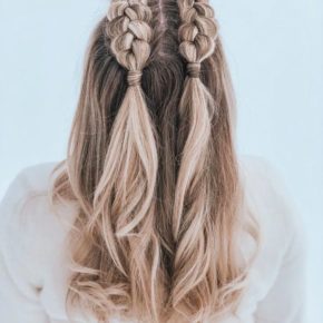 half braided hairstyles