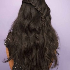 half braided half curly black hairstyles