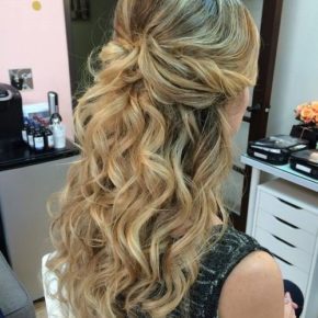 half up curly hairstyles