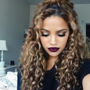 half up hairstyles for curly hair