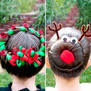 Kids Christmas Hairstyle Ideas