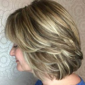 layered bob hairstyles for over 50