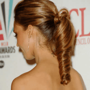 Long Hair Pony twist hairstyle