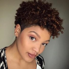 low maintenance black short curly hairstyles