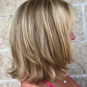 medium layered bob hairstyles for over 50