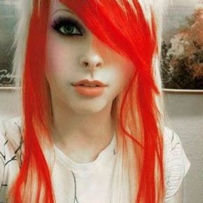 medium length edgy emo hairstyles