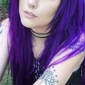 purple emo hairstyles