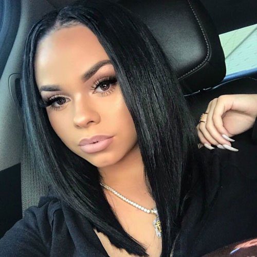 shoulder length black bob hairstyles 2019 2