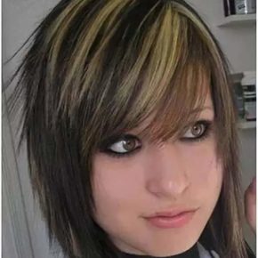 shoulder length emo hairstyles