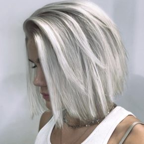 silver blonde bob hairstyles