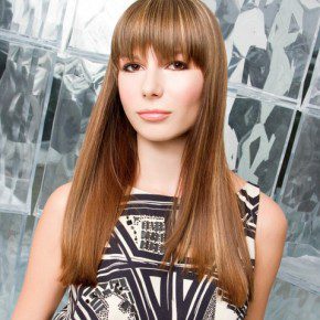 Straight Bangs Long Hairstyle