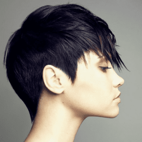 Super short hairstyle