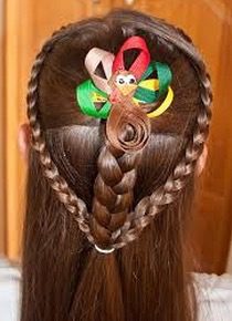 Thanksgiving hairstyle for girls