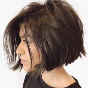 thick hair low maintenance short bob hairstyles