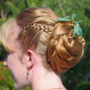 Updo Hairstyles With Micro Braids