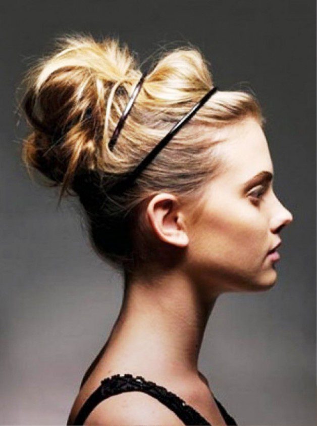 Pictures Of High Loose Bun Hairstyle 8743