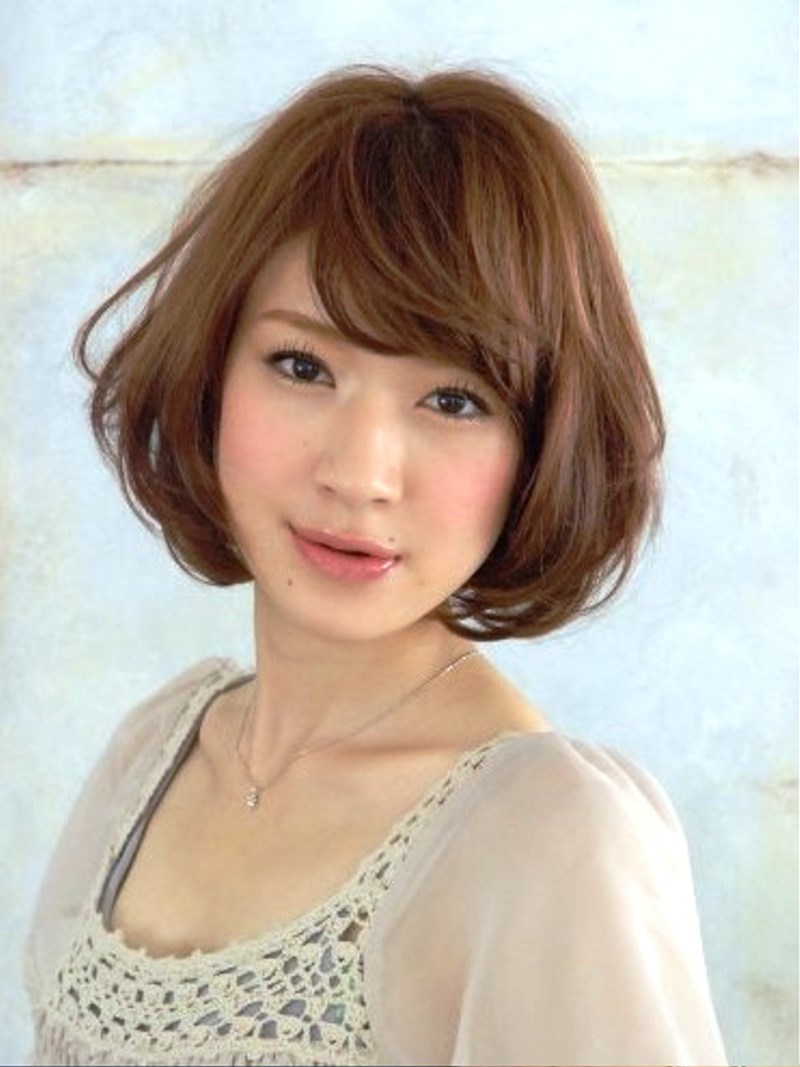 .y Asian Girl With Classic Short Bob Hairstyle Hairstyle 