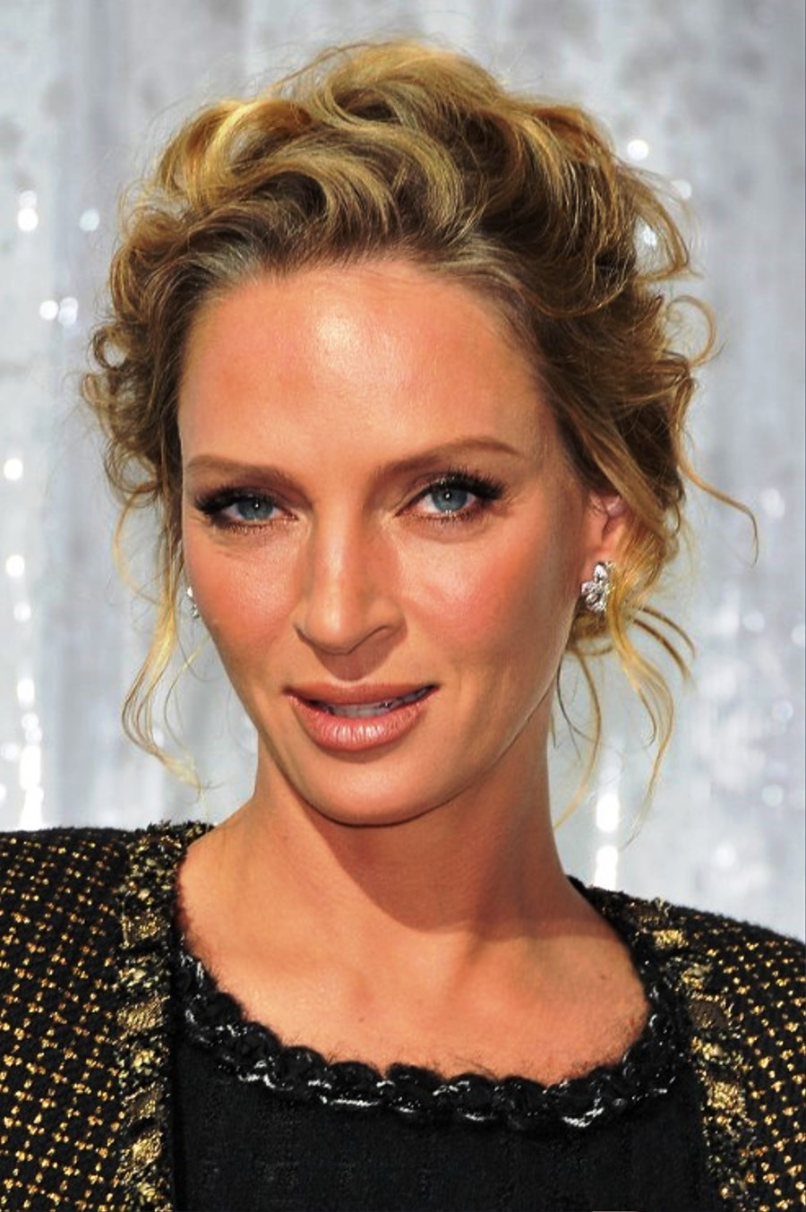 Pictures of Uma Thurman Wavy Curly Updo Hairstyle