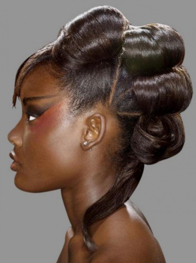 Weave Updo Hairstyles for Black Women | Behairstyles.com